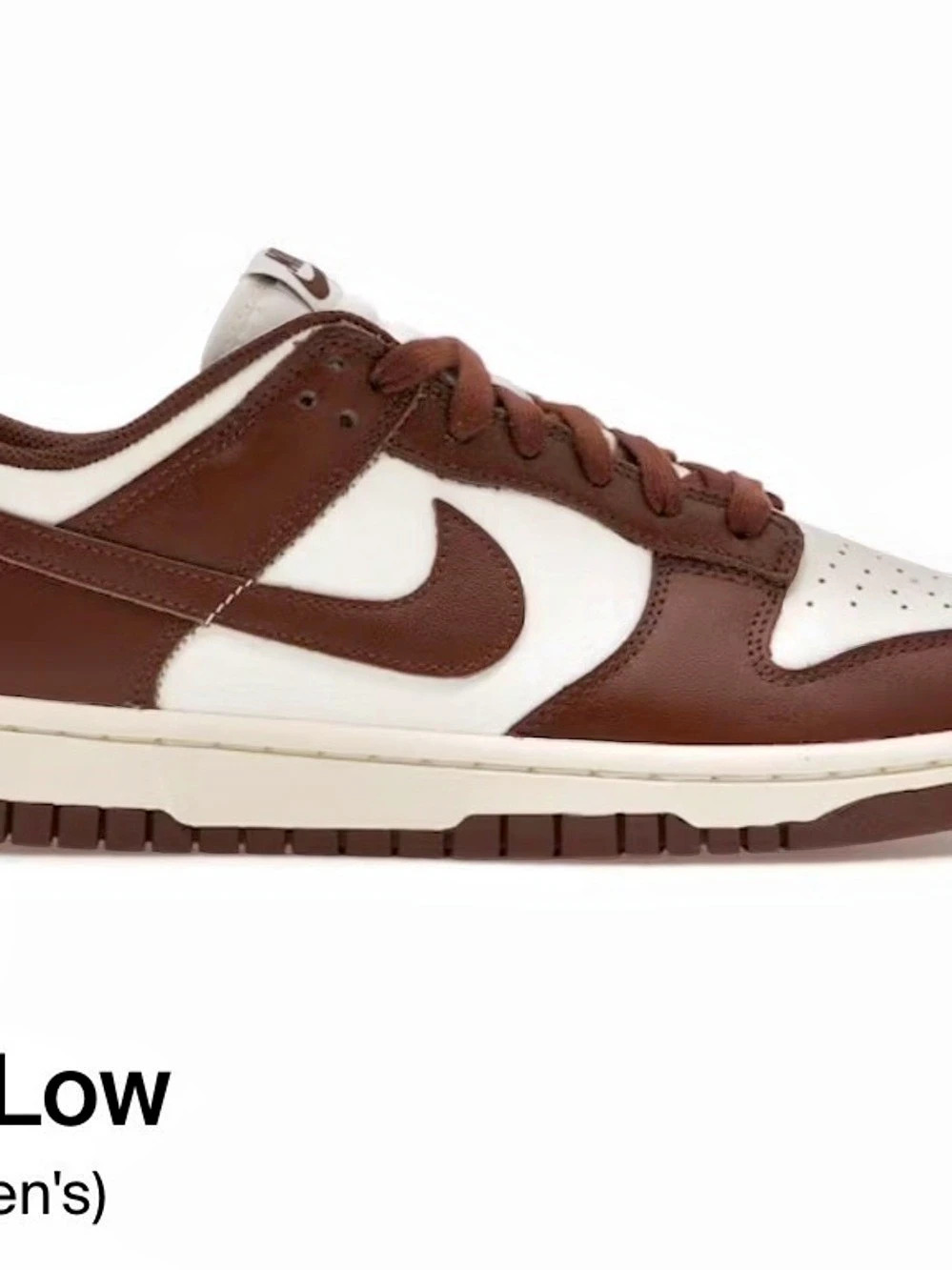 Nike Dunk Low Cacao Wow Women's Brown & White US 8 Like New